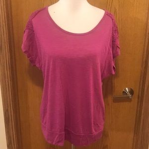 Maurices crochet sleeve top